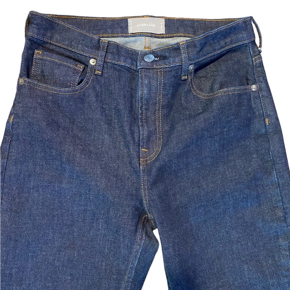 Everlane High-Rise Regular Dark Wash Straight Denim Jeans Size 30 - Picture 3 of 7